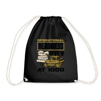 Embrace the Mission Military Time Adventure Call - Drawstring Bag - black - Front