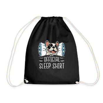 Chemise de couchage officielle propriétaire de chien bouledogue français - Sac de sport léger - noir - Devant