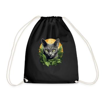 Korat Chaton Korat Chat - Sac de sport léger - noir - Devant