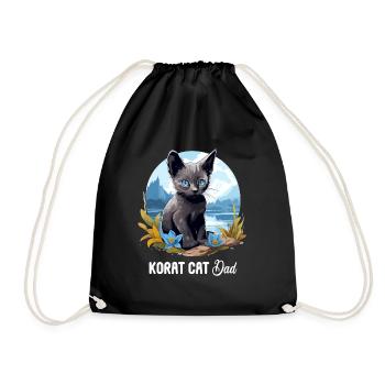 Korat Chaton Korat Chat - Sac de sport léger - noir - Devant