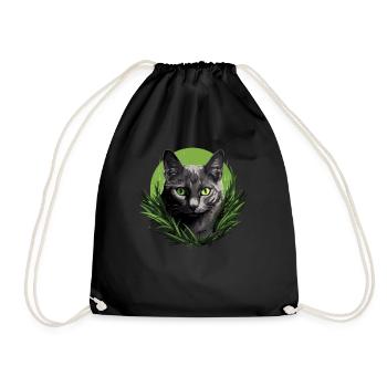 Korat Chaton Korat Chat - Sac de sport léger - noir - Devant
