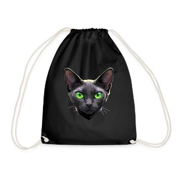 Korat Chaton Korat Chat - Sac de sport léger - noir - Devant