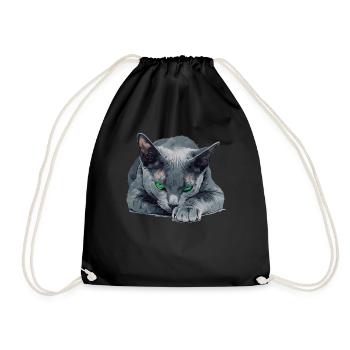 Korat Chaton Korat Chat - Sac de sport léger - noir - Devant