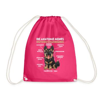 Allemand Boxer Dog Walk T Dog Lover Chiens Boxer - Sac de sport léger - fuchsia - Devant