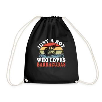 Cadeau pour les amateurs de poissons Barracuda - Sac de sport léger - noir - Devant