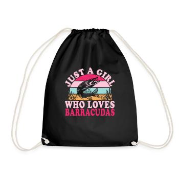 Cadeau pour les amateurs de poissons Barracuda - Sac de sport léger - noir - Devant