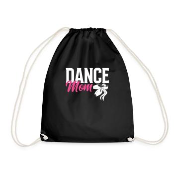 Süßes Ballerina Ballettänzerin Geschenk - Turnbeutel - Schwarz - Vorne