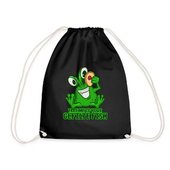 Take Me To Your Gefilte Fish T-shirt Vert Espace - Sac de sport léger - noir - Devant