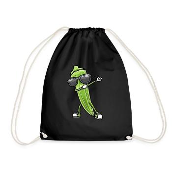 Danser le gombo avec des lunettes de soleil gombo - Sac de sport léger - noir - Devant