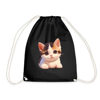 Munchkin Kätzchen Munchkin Katze - Turnbeutel - Schwarz - Vorne