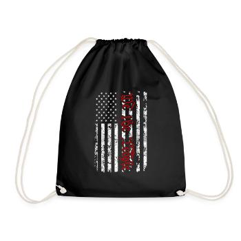We the People - Founding Fathers Constitution - Drawstring Bag - black - Front