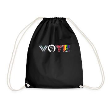Voting Books Faustier Ovaries Lgtbq - Drawstring Bag - black - Front
