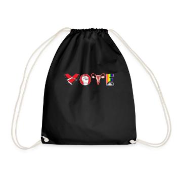 Voting Books Faustier Ovaries Lgtbq - Drawstring Bag - black - Front