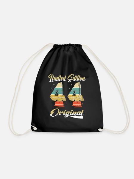 80 Jahre Geburtstag Jahrgang 1944 Limited Edition - Turnbeutel - Schwarz