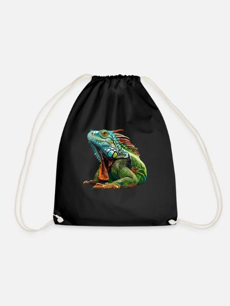 Leguan - Turnbeutel - Schwarz