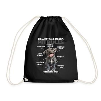Drôle Pitbull Chien Propriétaire T Pitbull Walk - Sac de sport léger - noir - Devant