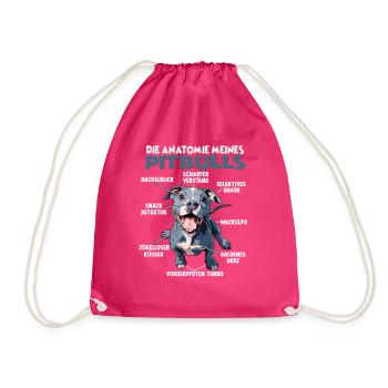 Pitbull Dog Walk T Dog Propriétaire Chiens Pitbull Terrier - Sac de sport léger - fuchsia - Devant