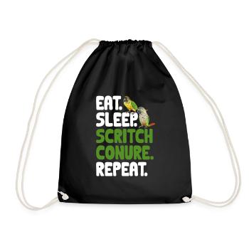 Molina Perruche Perroquet Perruche Oiseau Perruche - Sac de sport léger - noir - Devant