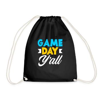 Lustiges Volleyball Geschenk - Turnbeutel - Schwarz - Vorne