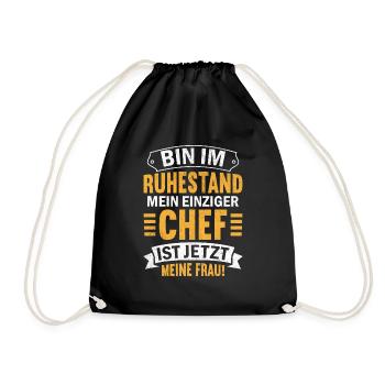 Funny Pensions Gifts Wife - Drawstring Bag - black - Front