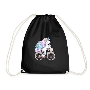 Licorne pour les filles et les femmes qui aiment les licornes - Sac de sport léger - noir - Devant
