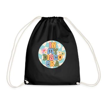 Disco Groovy Hippie des années 70 des années 80 Vintage Seventies - Sac de sport léger - noir - Devant