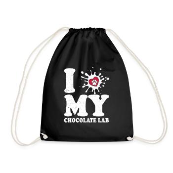J’adore mon Labrador Retriever Labrador Labrador propriétaire - Sac de sport léger - noir - Devant