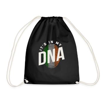 Funny Irishman Ireland Gift - Drawstring Bag - black - Front
