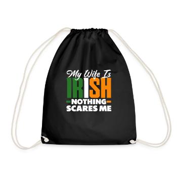 Drôle d’irlandais Irlande cadeau - Sac de sport léger - noir - Devant