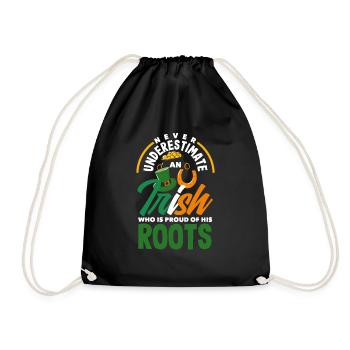 Drôle d’irlandais Irlande cadeau - Sac de sport léger - noir - Devant
