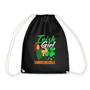 Drôle d’irlandais Irlande cadeau - Sac de sport léger - noir - Devant