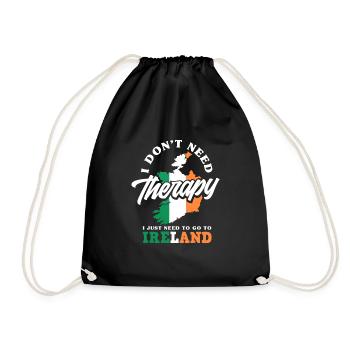 Drôle d’irlandais Irlande cadeau - Sac de sport léger - noir - Devant