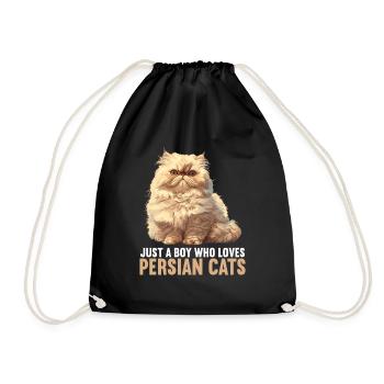 Persian Cat Perserkatze - Turnbeutel - Schwarz - Vorne