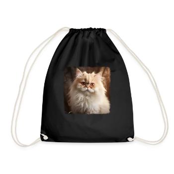 Persian Cat Perserkatze - Turnbeutel - Schwarz - Vorne