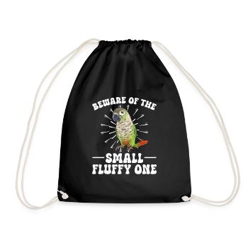 Molina Parakeet Parrot Bird Parakeet - Drawstring Bag - black - Front