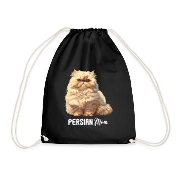 Persian Cat Perserkatze - Turnbeutel - Schwarz - Vorne