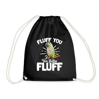 Molina Parakeet Parrot Bird Parakeet - Drawstring Bag - black - Front