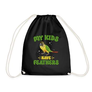 Molina Perruche Perroquet Perruche Oiseau Perruche - Sac de sport léger - noir - Devant