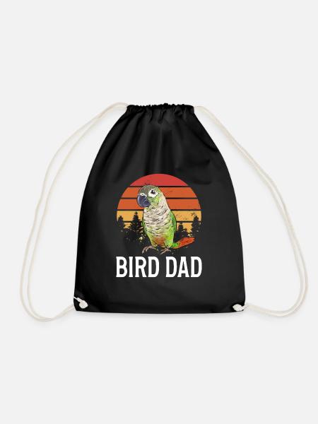 Molinasittich Papagei Vogel Sittich - Turnbeutel - Schwarz