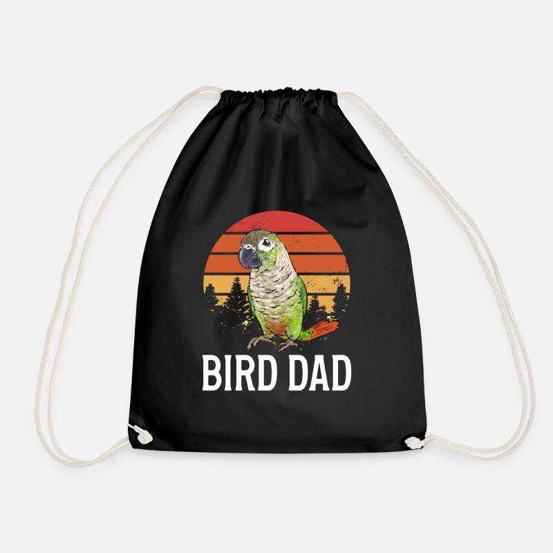 Molinasittich Papagei Vogel Sittich - Turnbeutel - Schwarz