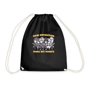 Anime Manga Revolution Chibi - Drawstring Bag - black - Front