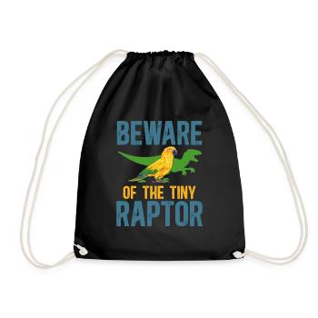 Perruche Perroquet Perruche Oiseau - Sac de sport léger - noir - Devant