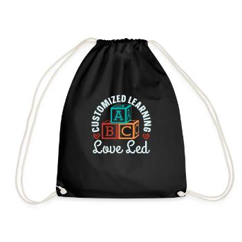 Mama Mutter Homeschool Mutterlehrerin - Turnbeutel - Schwarz - Vorne
