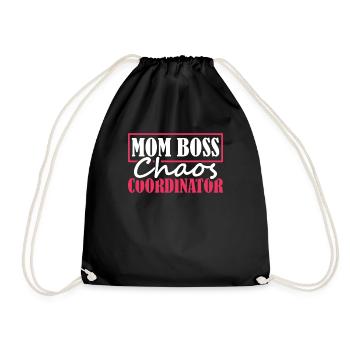 Mama Mutter Chaos Coordinator - Turnbeutel - Schwarz - Vorne