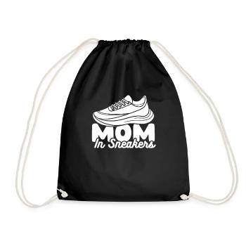 Mom Mom Running Shoes - Drawstring Bag - black - Front