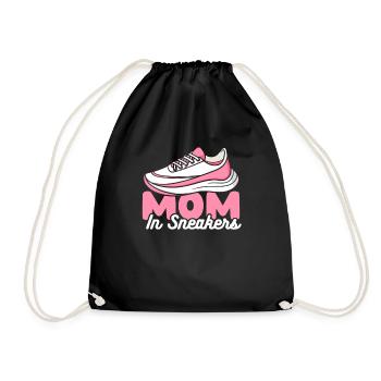 Mom Mom Running Shoes - Drawstring Bag - black - Front
