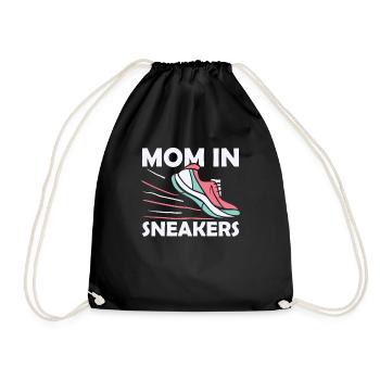 Mom Mom Running Shoes - Drawstring Bag - black - Front