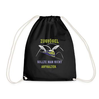 Oiseaux migrateurs, voyages, vacances toujours en mouvement - Sac de sport léger - noir - Devant