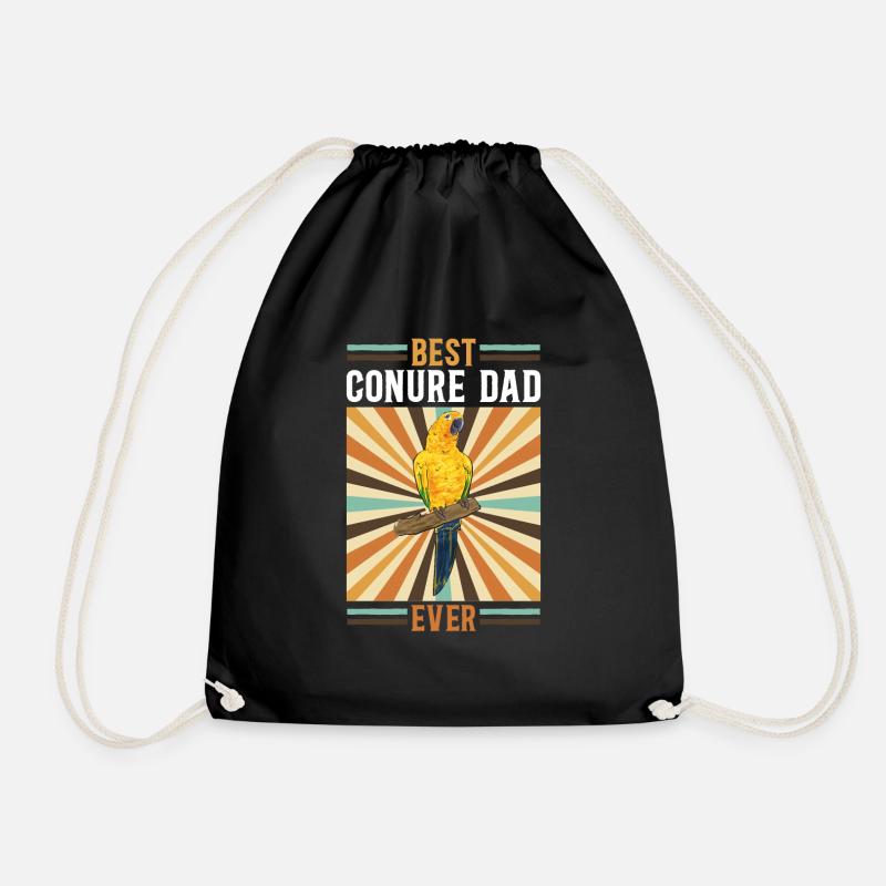 Parakeet Parrot Parakeet Bird - Drawstring Bag - black