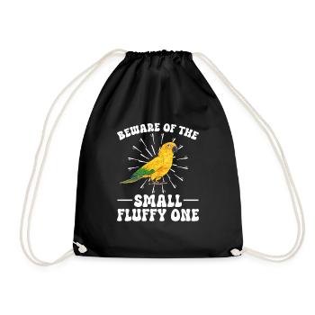 Perruche Perroquet Perruche Oiseau - Sac de sport léger - noir - Devant
